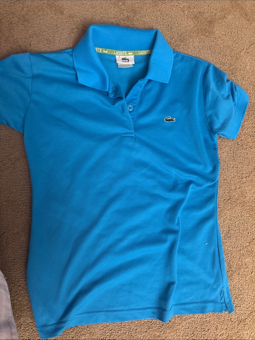 Lacoste Kids Bright Turquoise Polo Shirt